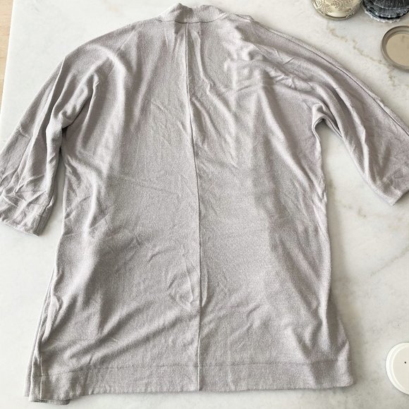 Aritzia Wilfred Free Zlata sweater / open cardigan, oversized, grey (size XS) - Picture 5 of 7